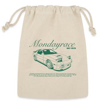 RX-7 Turbo Sports Car Illustration - Reusable Gift Bag - Natural - Front