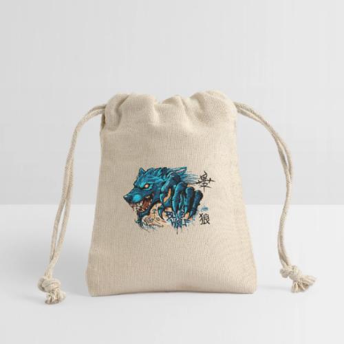 Blue Wolf Graffiti Street Art - Reusable Gift Bag