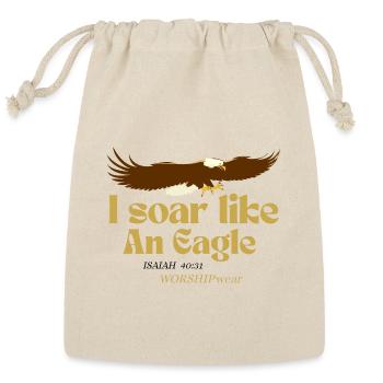 I soar like an eagle - Reusable Gift Bag - Natural - Front