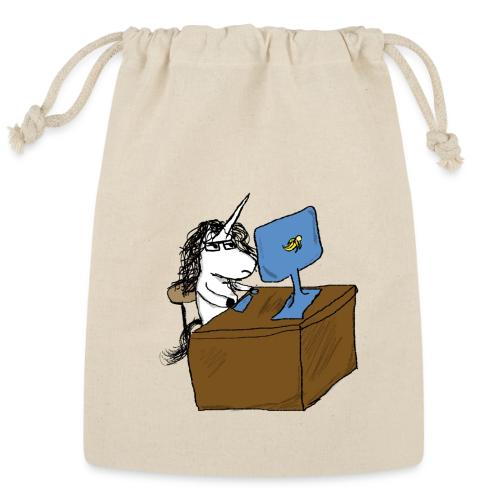 Kaede the Unicorn a the office - Reusable Gift Bag