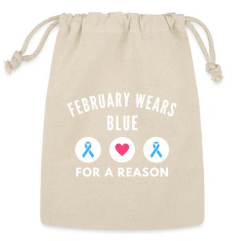  Angelman Syndrome Awareness Design - Reusable Gift Bag - Natural - Front