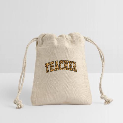 Leopard Print Teacher Typography - Reusable Gift Bag