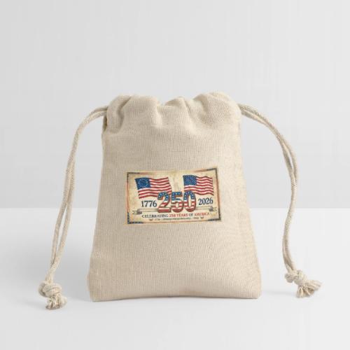 USA 250th Anniversary Flags Emblem - Reusable Gift Bag