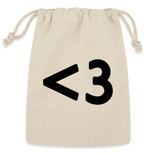 3 Less than three heart design - Reusable Gift Bag