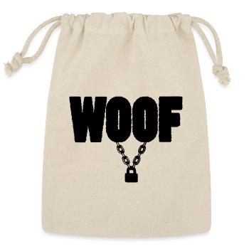 Pup Play Puppy Play - Reusable Gift Bag - Natural - Front