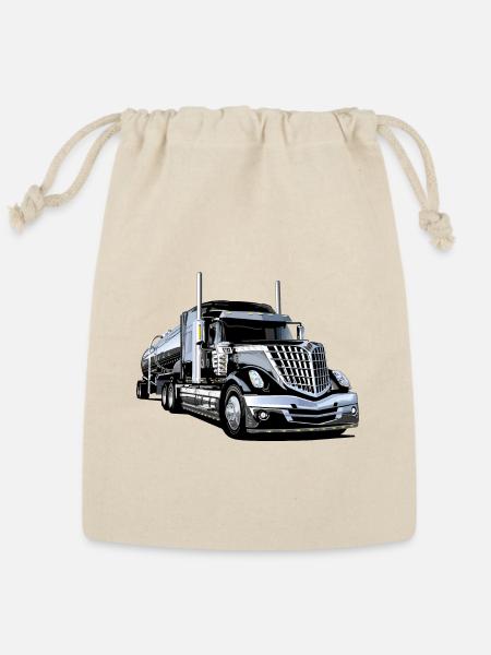 Tanker truck, Semi-trailer - Reusable Gift Bag - Natural