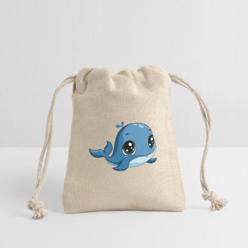 Smiling Blue Baby Whale - Reusable Gift Bag