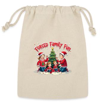 Forced Family Fun - Reusable Gift Bag - Natural - Front
