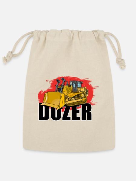 Bulldozer - Reusable Gift Bag - Natural