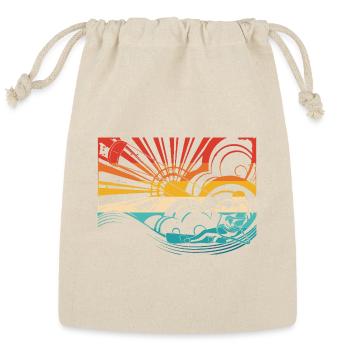 Kitesurfing Summer Water Sports - Reusable Gift Bag - Natural - Front