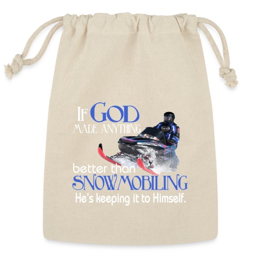 God Snowmobiling - Reusable Gift Bag