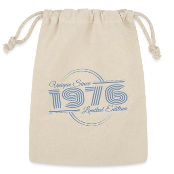 Unique 50th Birthday vintage 1976 Retro - Reusable Gift Bag - Natural - Front