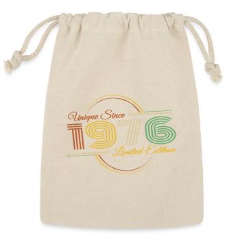 Unique 50th Birthday vintage 1976 Retro - Reusable Gift Bag - Natural - Front