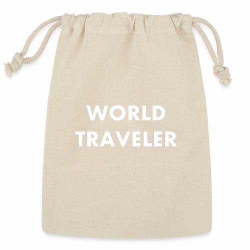 World Traveler White Letters - Reusable Gift Bag