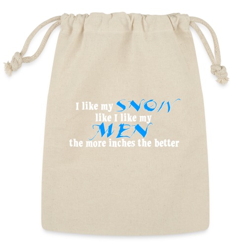 Snow & Men - The More Inches the Better - Reusable Gift Bag
