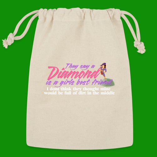Softball Diamond is a girls Best Friend - Reusable Gift Bag