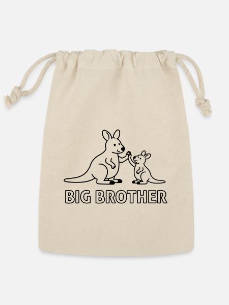 big brother - Reusable Gift Bag - Natural
