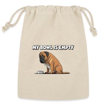 My Bowl is Empty - Hungry Mastiff Dog Gift - Reusable Gift Bag - Natural - Front
