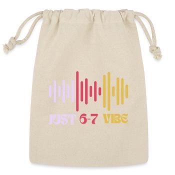 Just 6-7 Vibe Pulse Tee - Reusable Gift Bag - Natural - Front