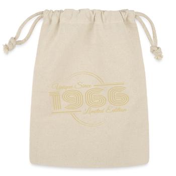 60th birthday vintage 1966 unique design - Reusable Gift Bag - Natural - Front