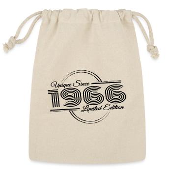60th birthday vintage 1966 unique design - Reusable Gift Bag - Natural - Front