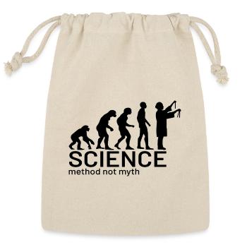Evolution of Science (method not myth) - Reusable Gift Bag - Natural - Front