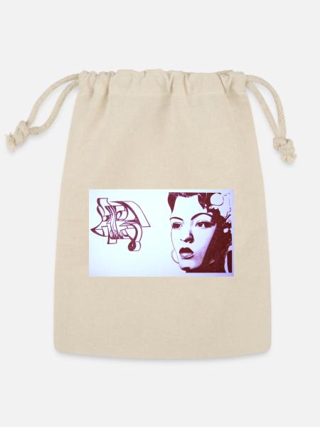 Billie Holiday - Reusable Gift Bag - Natural