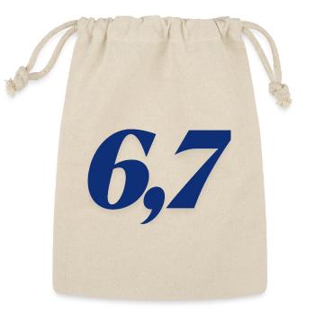 6-7 - Reusable Gift Bag - Natural - Front