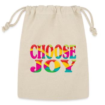 Choose joy  - Reusable Gift Bag - Natural - Front