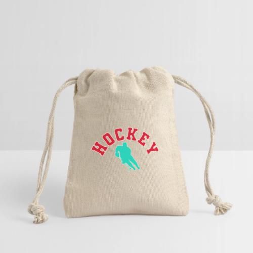 Hockey Player Silhouette - Reusable Gift Bag