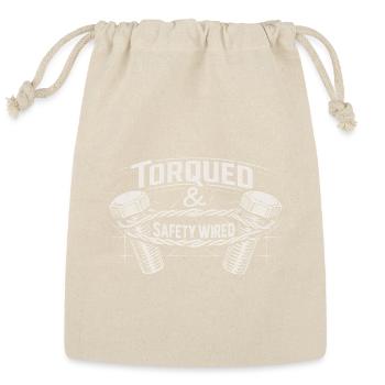 Torqued and Safety Wired - Reusable Gift Bag - Natural - Front