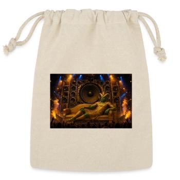 Goblin DJ on Golden Throne - Reusable Gift Bag - Natural - Front
