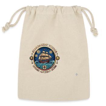 Stargazers' Voyage - Celestial Navigation B - Reusable Gift Bag - Natural - Front