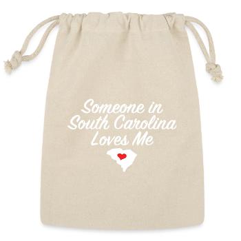 Someone in South Carolina Loves Me Family - Reusable Gift Bag - Natural - Front