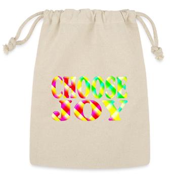 Choose joy  - Reusable Gift Bag - Natural - Front