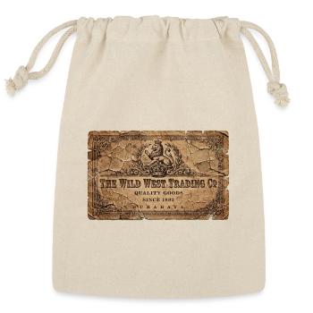 Wild West Trading Co Parchment Badge - Reusable Gift Bag - Natural - Front