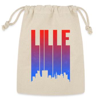 Lille Gradient Skyline Letters - Reusable Gift Bag - Natural - Front