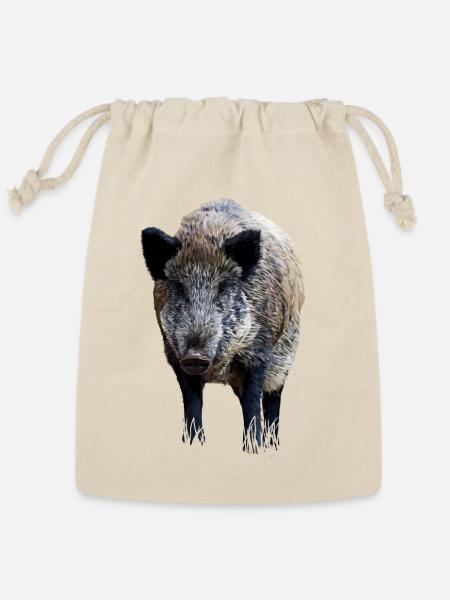 Wild boar - Reusable Gift Bag - Natural