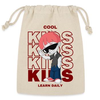 Cool Kids Learn Daily - Reusable Gift Bag - Natural - Front