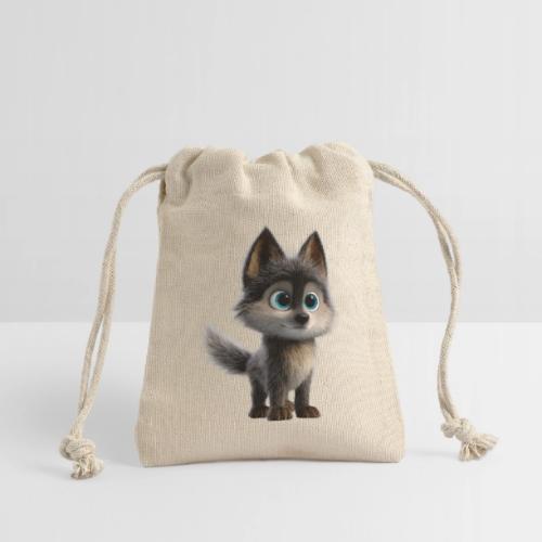 Innocent Cartoon Baby Wolf - Reusable Gift Bag
