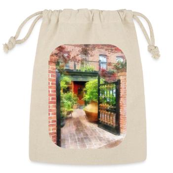 Baltimore MD - Restaurant Courtyard Fells Point - Reusable Gift Bag - Natural - Front