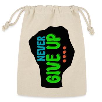 Neon Guide Typography - Reusable Gift Bag - Natural - Front