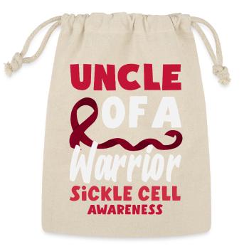 Sickle Cell Awareness Warrior Supporter Survivor - Reusable Gift Bag - Natural - Front