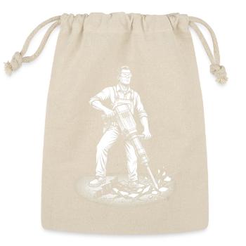 Proud Construction Worker – Unique Handyman Gift I - Reusable Gift Bag - Natural - Front