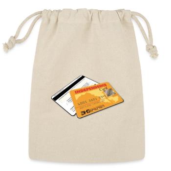 "Independence Card"  - Reusable Gift Bag - Natural - Front