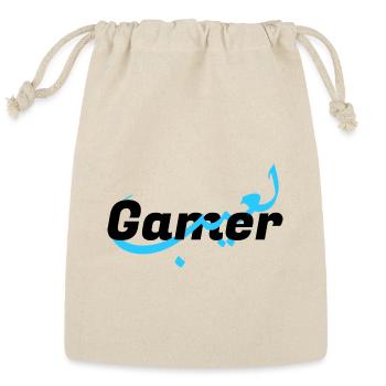 Gamer" T-Shirt with a Modern and Unique Design - Reusable Gift Bag - Natural - Front