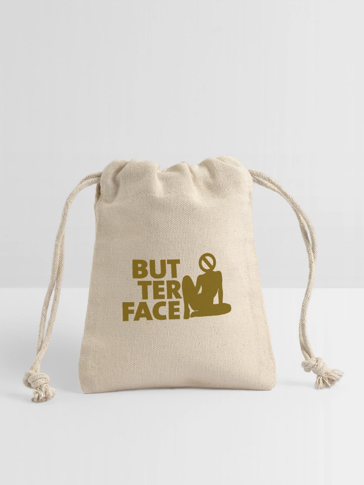 Butter Face - Reusable Gift Bag - Natural - Front