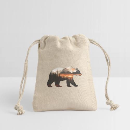 Canada Bear: fiery tones - Reusable Gift Bag