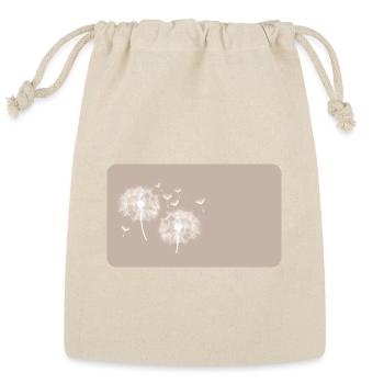 Dandelion brown | personalizable - Reusable Gift Bag - Natural - Front