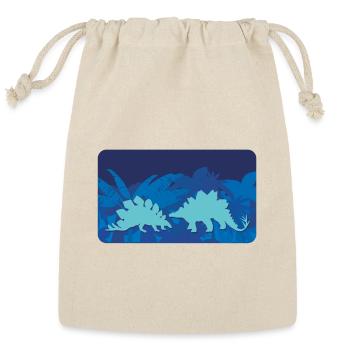 Jungle dinosaur Stegosaurus | personalizable - Reusable Gift Bag - Natural - Front